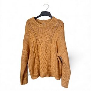 A New Day Crew Sweater Light Brown Size M